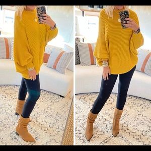 Mustard oversized sweater. Size S/M. Fits more like M/L